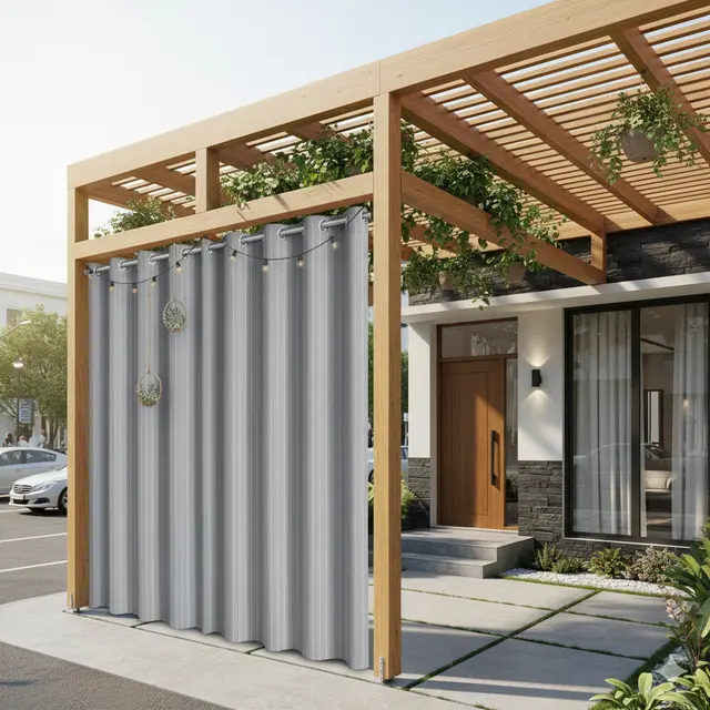 Model Rumah 6x12 dengan Kanopi Kayu/Ilustrasi gambar oleh AI