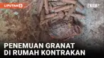 Penemuan Granat dan Belasan Selongsong Peluru di Dalam Rumah Kontrakan Depok