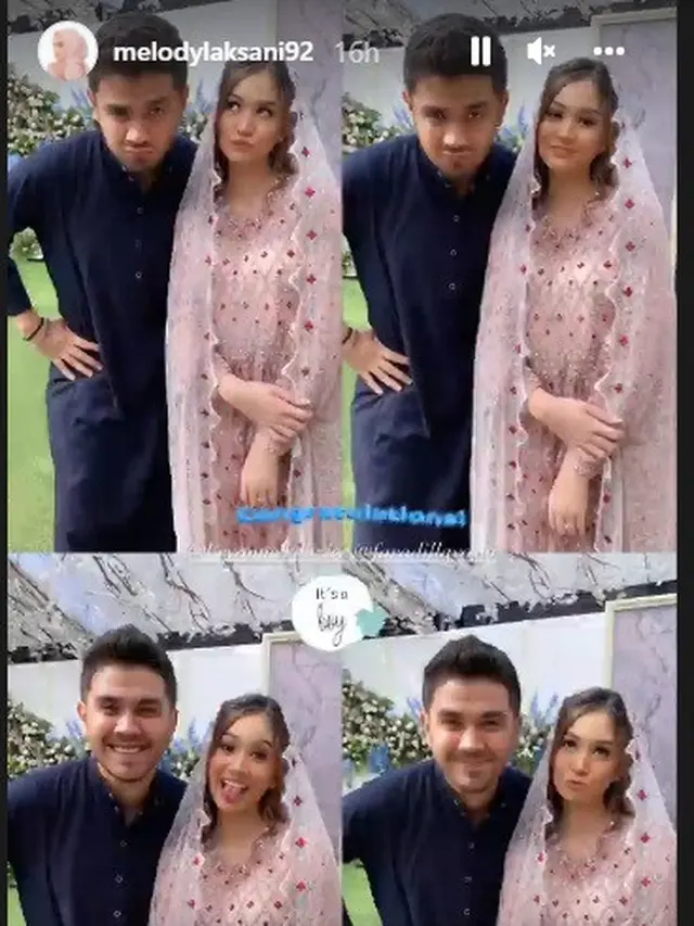 Faradilla Yoshi dan Bryan Mckenzie gelar tasyakuran 4 bulanan dan gender reveal calon anaknya