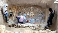 Mozaik dari zaman Kekaisaran Romawi Timur berhasil ditemukan di Turki.