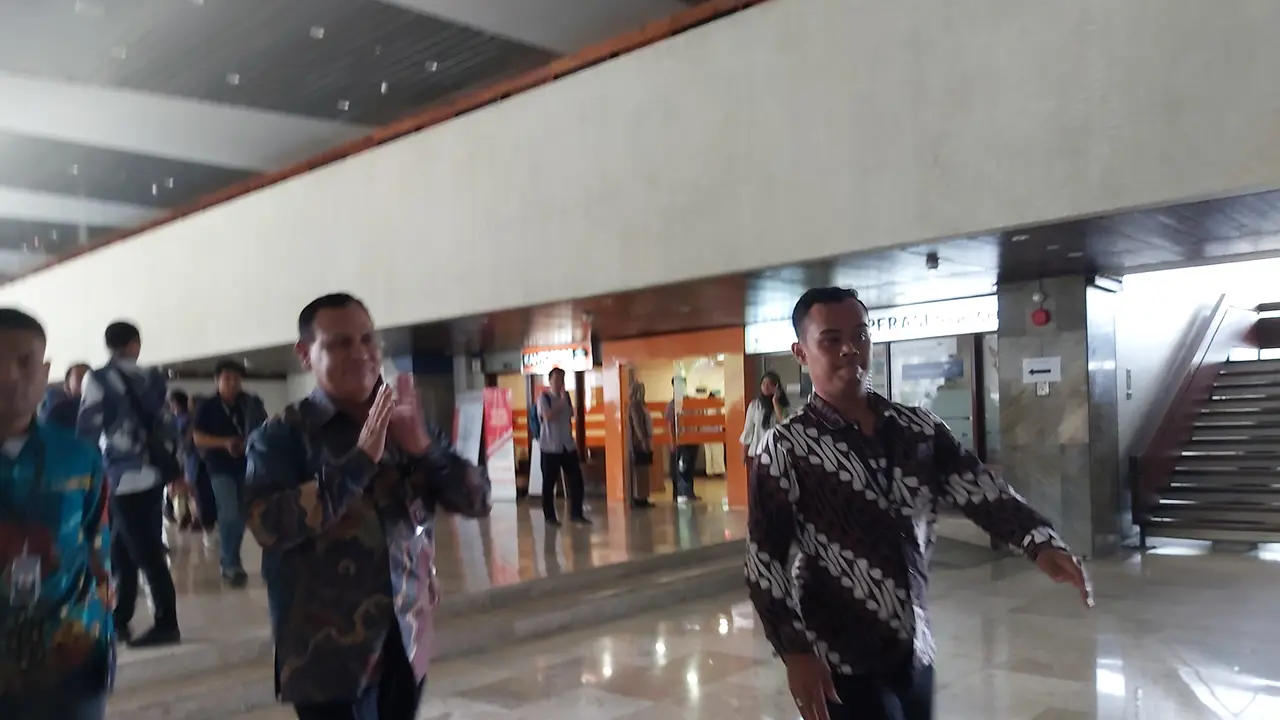 Pimpinan KPK di Gedung DPR, Senin (20/1/2020)