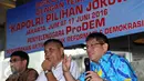 Anggota Komisi III F NasDem, Taufiqul Hadi (kanan) saat memberi keterangan diskusi Kapolri Pilihan Jokowi di Jakarta, Jumat (17/6/2016). Diskusi membahas dipilihnya Komjen Pol Tito Tito Karnavian sebagai calon kapolri. (Liputan6.com/Helmi Fithriansyah)