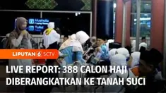 Pagi ini juga diberangkatkan jemaah calon haji ke Tanah Suci dari Bandara Soekarno Hatta. Ada rekan kami Ramaditya Domas akan menyampaikan laporan untuk Anda.