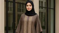 8 Model Gamis Lurik Kombinasi Brokat Tren Terbaru 2025, Pilihan Elegan dan Anggun
