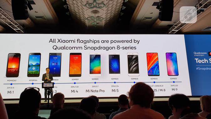 Co-Founder sekaligus Vice Chairman Xiaomi Corporation Xiaomi Lin Bin hadiri Qualcomm Snapdragon Tech Summit 2019. (/ Agustin Setyo W)