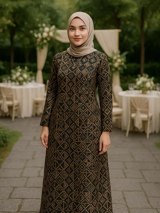 Model Baju Batik Syari Modern Anti Terlihat Tua