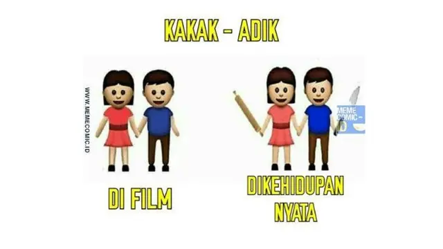 Meme Kocak Derita Punya Adik Ini Bikin Ketawa Geli