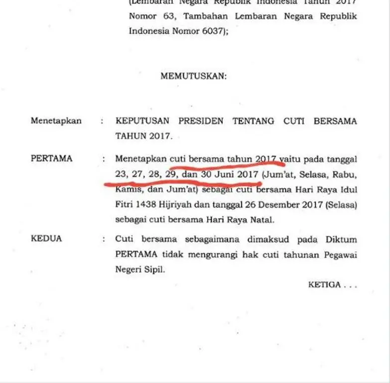 Siap-siapa kegirangan karena Presiden Jokowi memutuskan 23 Juni jadi cuti bersama. (Foto: Twitter)