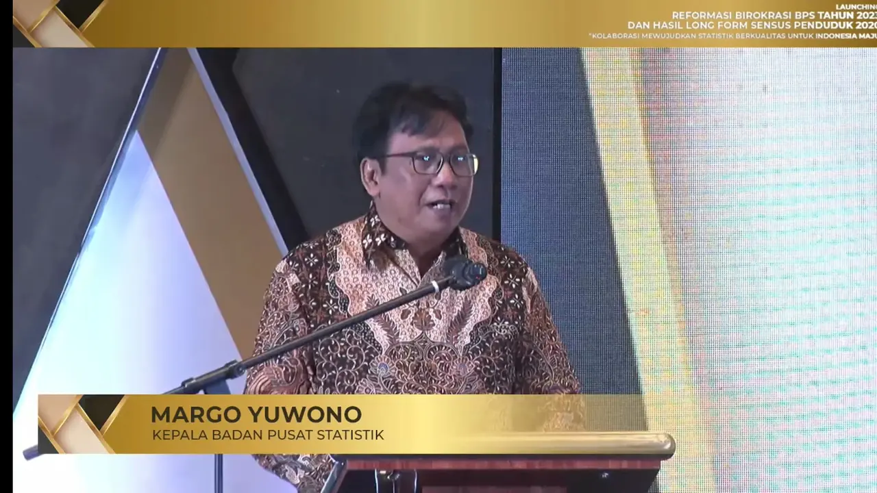 Kepala BPS, Margo Yuwono,