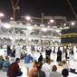 Jemaah Haji lakukan ritual thawaf di Masjidil Haram, Mekah (Liputan6.com/Muhammad Ali)