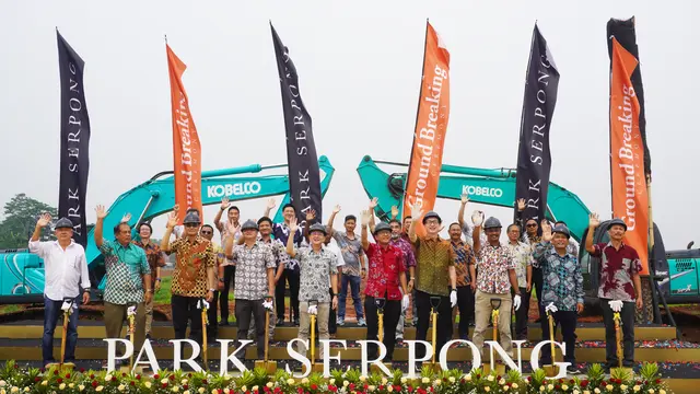 Park Serpong menggelar seremoni peletakan batu pertama (groundbreaking) pembangunan kota baru seluas 400 hektare di tengah-tengah Serpong, Tangerang. (Dok Lippo)
