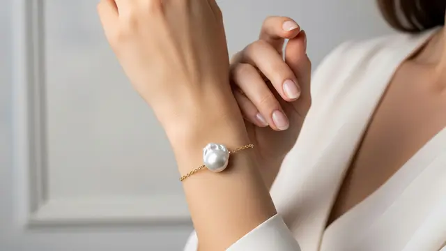 Model Gelang Mutiara Modern Baroque untuk Pesta /Ilustrasi gambar AI