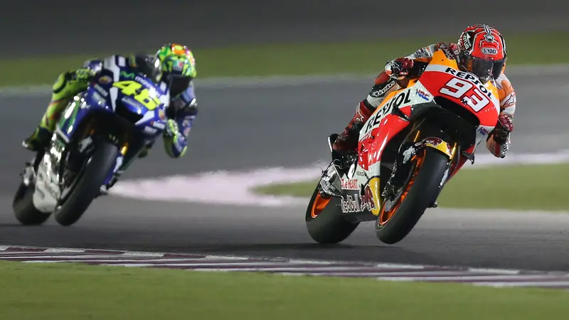 Marc Marquez dan Valentino Rossi