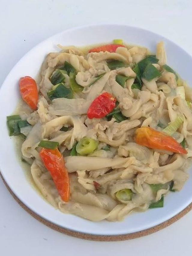 Sepiring tumis jamur tiram simpel