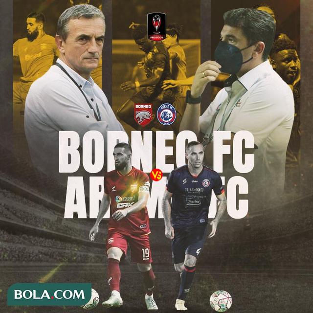 Piala Presiden 2022 - Pemain dan Pelatih - Borneo FC Vs Arema FC