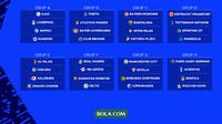 Liga Champions - Hasil Undian Fase Grup Liga Champions Musim 2022/2023 (Bola.com/Adreanus Titus)