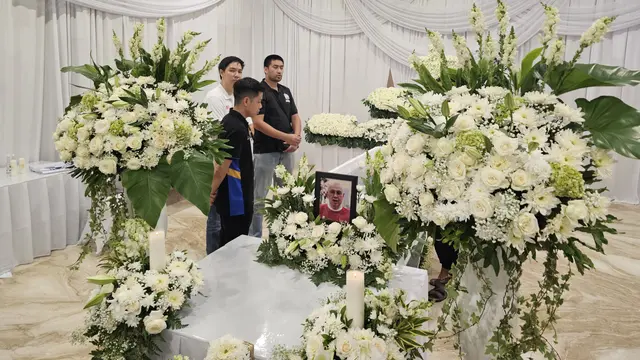 Suasana rumah duka Danny Kosasih