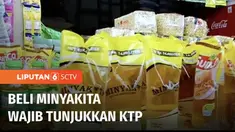 Pemerintah mewajibkan penggunaan KTP untuk membeli minyak goreng kemasan bersubsidi. Hal ini dilakukan untuk mencegah aksi borong yang mengakibatkan kelangkaan, sehingga memicu kenaikan harga.