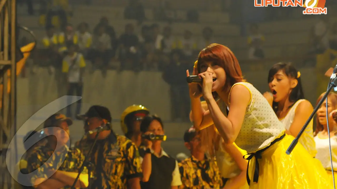 [FOTO] Cherrybelle Semarakan Kampanye Golkar