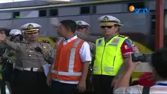 Kkesiapan Gebang Tol Cikarang Utama, menyambut lonjakan pemudik dari Ibu Kota dan sekitarnya, yang menuju sejumlah kota di Jawa Barat, Jawa Tengah, dan Jawa Timur, di pantau langsung Kakorlantas Polri, Irjen Royke Lumowa.