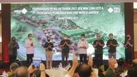 Menteri Pertanian Syahrul Yasin Limpo, saat menghadiri Peresmian Pembangunan Lido World Garden, Bogor, pada Selasa, (8/9).