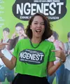 Berat badan Lala Karmela bertambah saat mengikuti rangkaian program film barunya, ‘Ngenest’. Kesibukannya dalam terlibat film karya Ernest Prakasa itu menyita banyak waktu. (Galih W. Satria/Bintang.com)