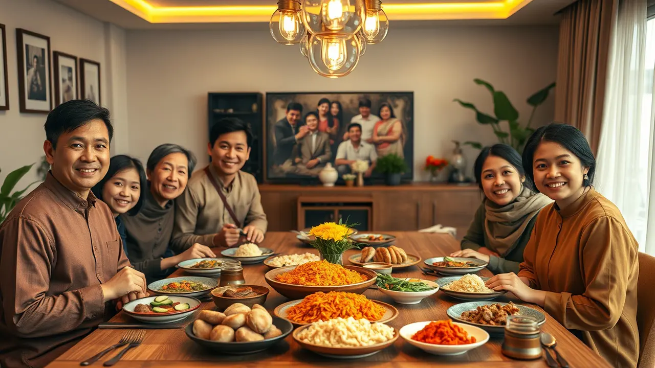 mimpi makan enak bersama keluarga
