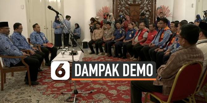 VIDEO: Respons Anies Baswedan Soal Fasum DKI Rusak Akibat Demo