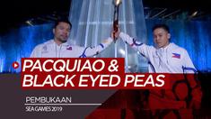Berita video Manny Pacquiao dan salah satu personel, Black Eyed Peas, Apl.de.Ap, turut memeriahkan pembukaan SEA Games 2019, Sabtu (30/11/2019).