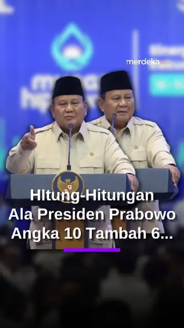 Hitung-hitungan Ala Prabowo Depan Pengusaha Muda, Angka 6 Tambah 10...