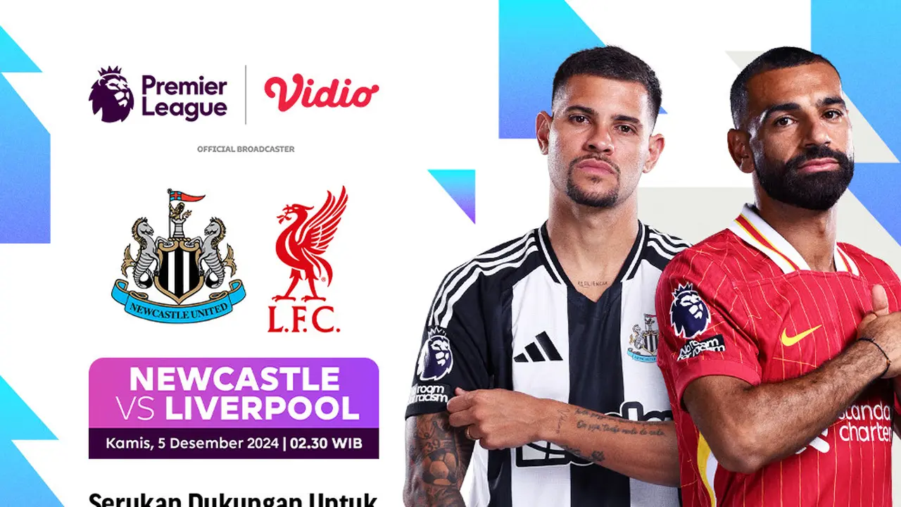 Pertandingan Liga Inggris: Newcastle vs Liverpool Matchweek 14 di Vidio
