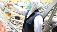 Cegah Klaster Covid-19 Baru, Khofifah Beri Bantuan Hunian Sementara Korban Gempa
