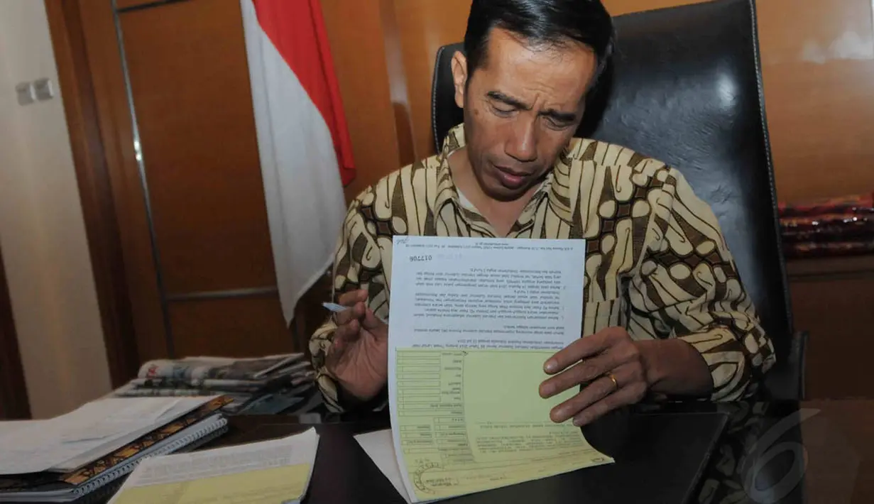 Joko Widodo siapkan 6 nama untuk kabinetnya (Liputan6.com/Herman Zakharia)