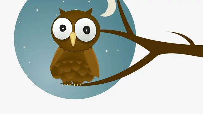 Asah Kreatifitas dengan Bikin Gambar Burung Hantu dari Kata 'Owl'