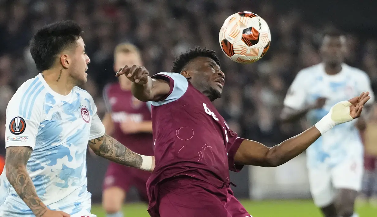 West Ham berhasil mengalahkan Olympiacos dengan skor 1-0. (AP Photo/Kirsty Wigglesworth)