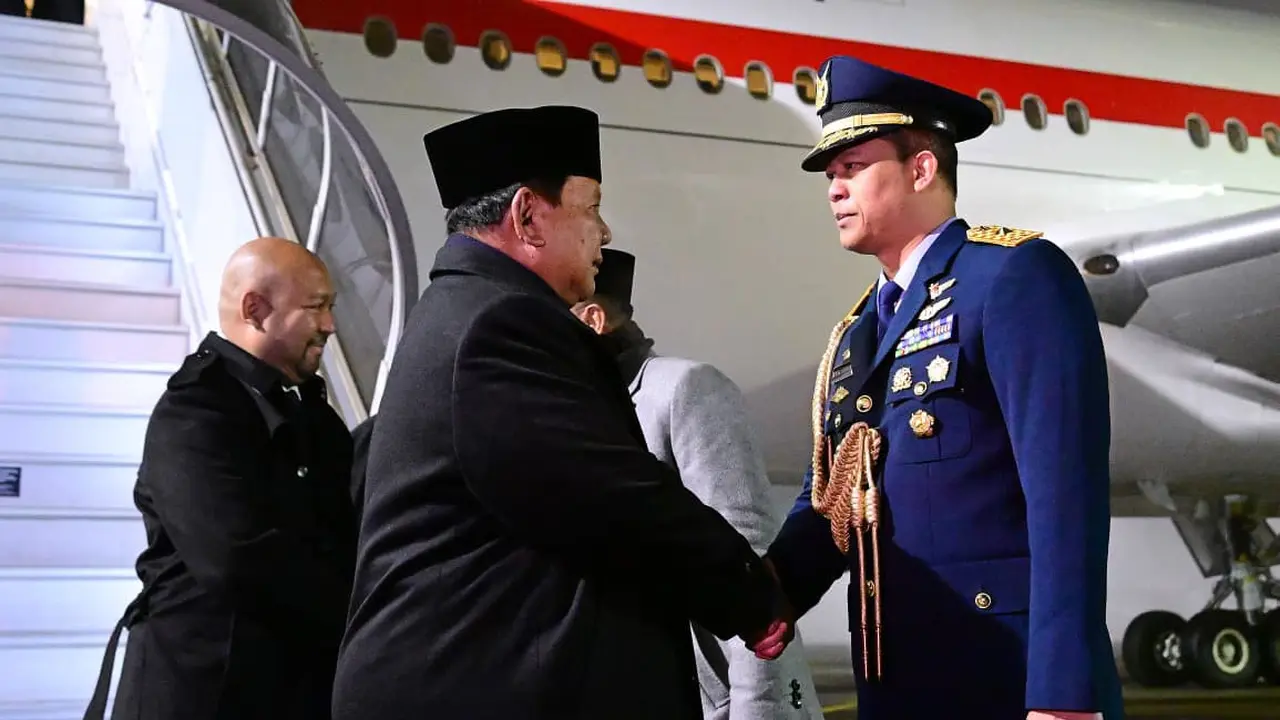 Presiden Prabowo Subianto tiba di Bandar Udara Internasional Zurich, Swiss