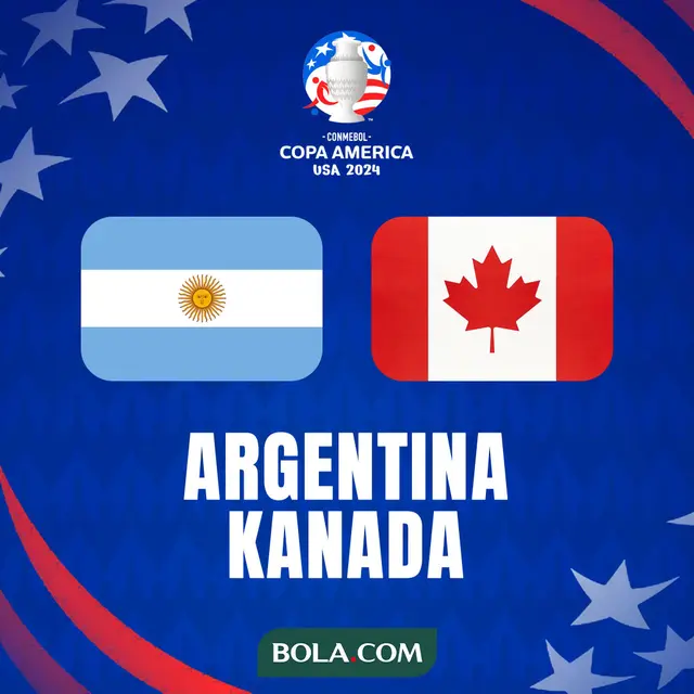 Link Live Streaming Argentina Vs Kanada pada Semifinal Copa America