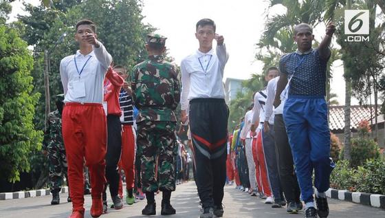 Latihan PBB Hari Pertama Calon Paskibraka 2017