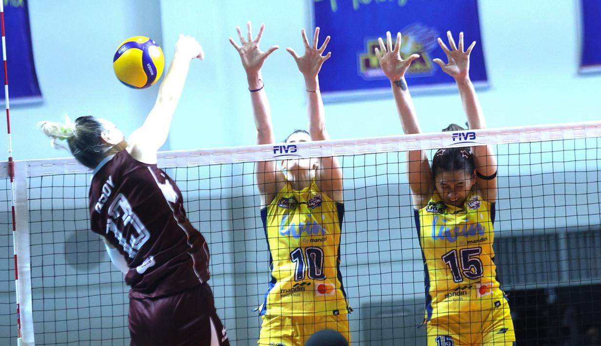 Tim voli putri Jakarta Electric PLN Mobile memastikan tiket terakhir ke babak final four Proliga 2026 setelah mengalahkan Jakarta Livin’ Mandiri. (Dok. PBVSI)