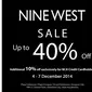 Jelang akhir tahun, merek Nine West menggelar promo spesial diskon hingga 40 persen