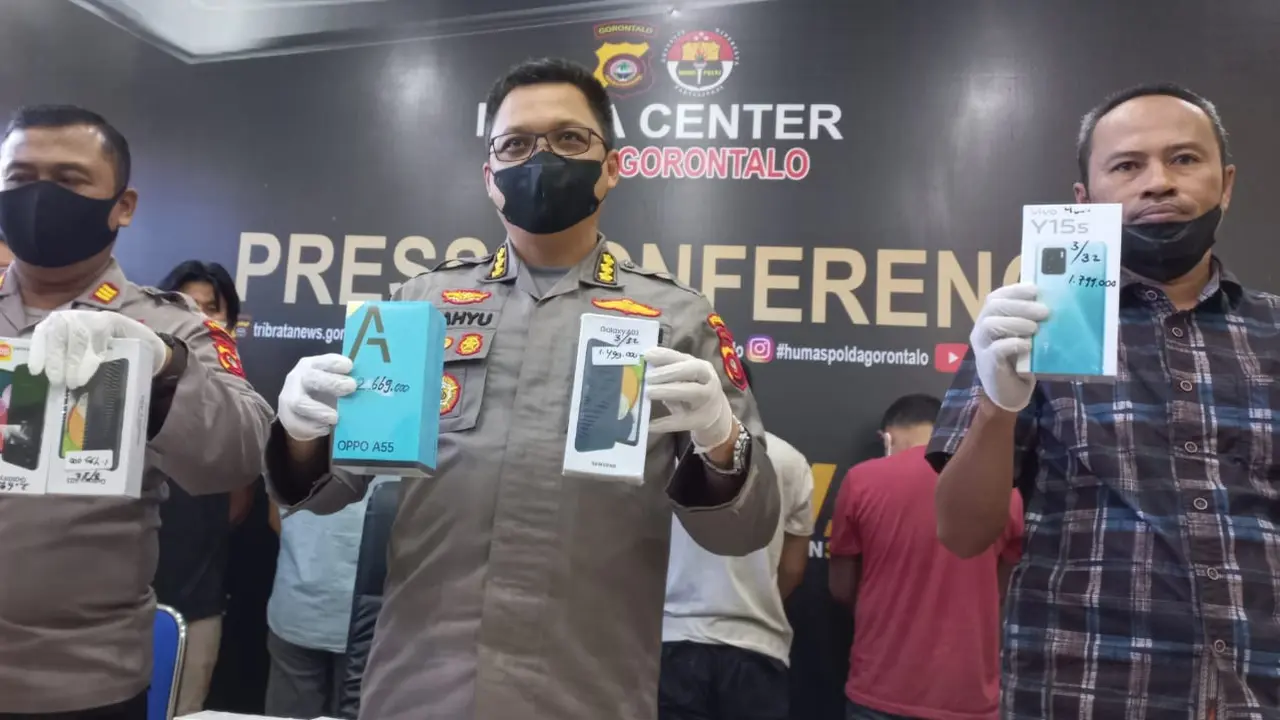 Polda Gorontalo merilis kasus pencurian