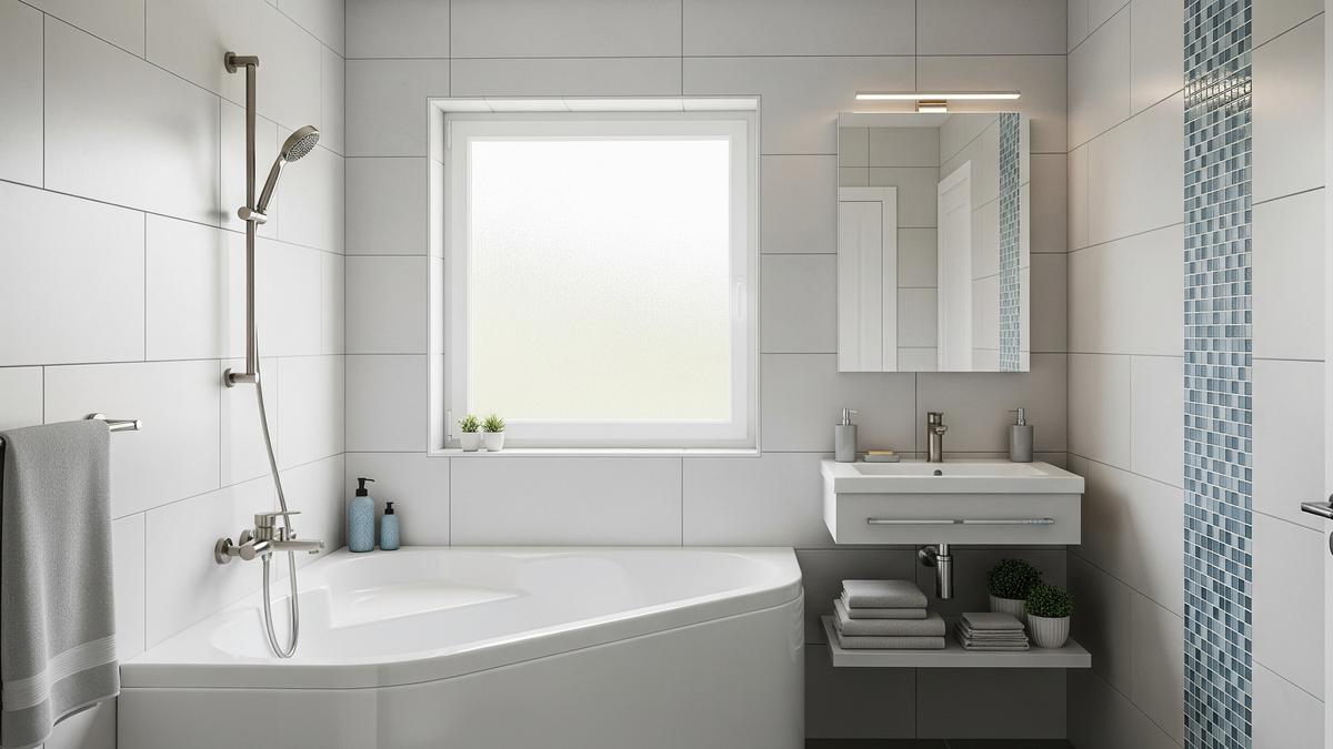 7 Desain Kamar Mandi dengan Bathtub Sudut, Nyaman dan Estetik