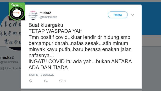 Cek Fakta Liputan6.com menelusuri klaim meminum minyak kayu putih bisa melancarkan nafas pasien Covid-19