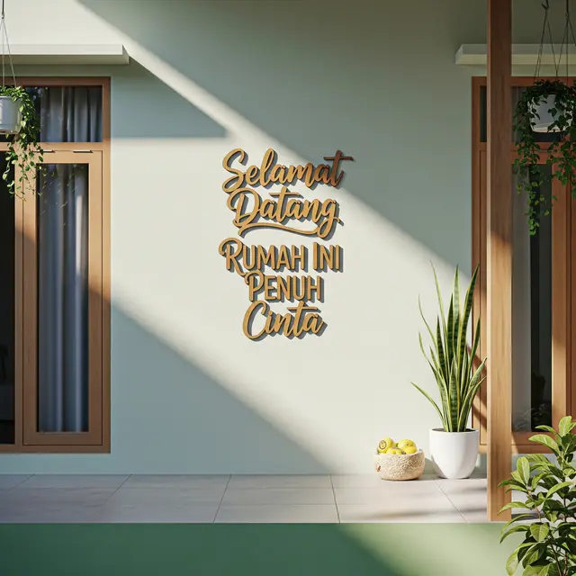 9 Hiasan Dinding Teras Rumah Sederhana yang Estetik