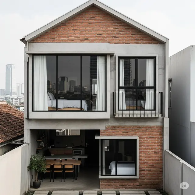 Desain Rumah Sederhana Jakarta. Foto: Gemini