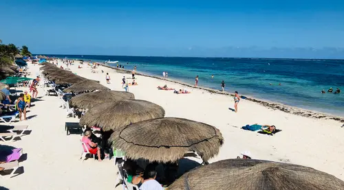 FOTO: Pesona Keindahan Pantai di Puerto Morelos, Meksiko - Photo  Liputan6.com