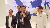 Calon Presiden nomor urut 1, Anies Baswedan bertandang ke Gedung DPP Partai NasDem di Nasdem Tower, Jakarta Pusat pada Senin (22/4/2024). (Liputan6.com/Ady Anugrahadi).