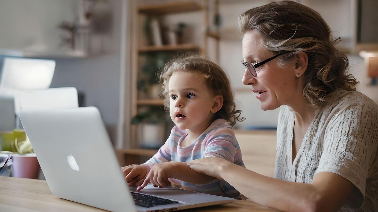 Ilustrasi pengawasan anak di ruang digital.