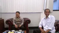 Ketua Umum PKB Muhaimin Iskandar dalam sebuah pertemuan dengan Jokowi (Liputan6.com/Hanz Jimenez Salim)