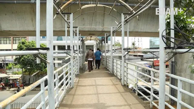 ENAM PLUS: Begini Kondisi JPO Rusak di Tendean